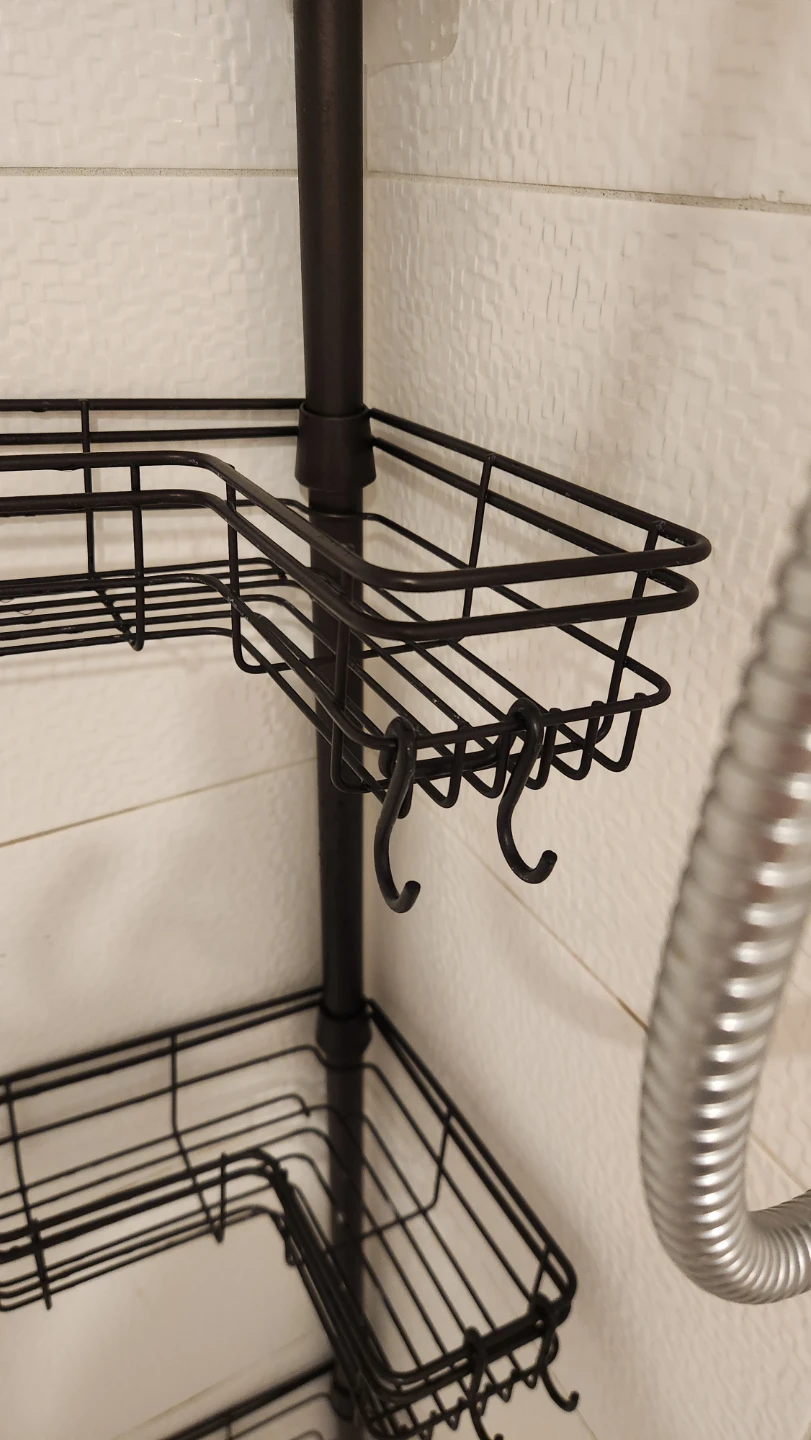 Home Shower Pole Cassy with 4 Corner-hugging Baskets - photo 5