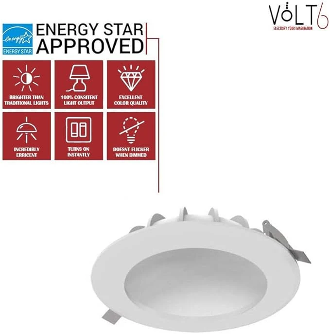 12x Vvolt6 6" LED Round Dome Light