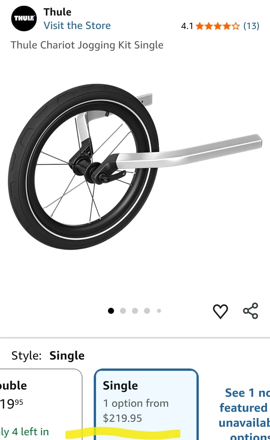 Single Thule Chariot Jogging Kit - photo 5