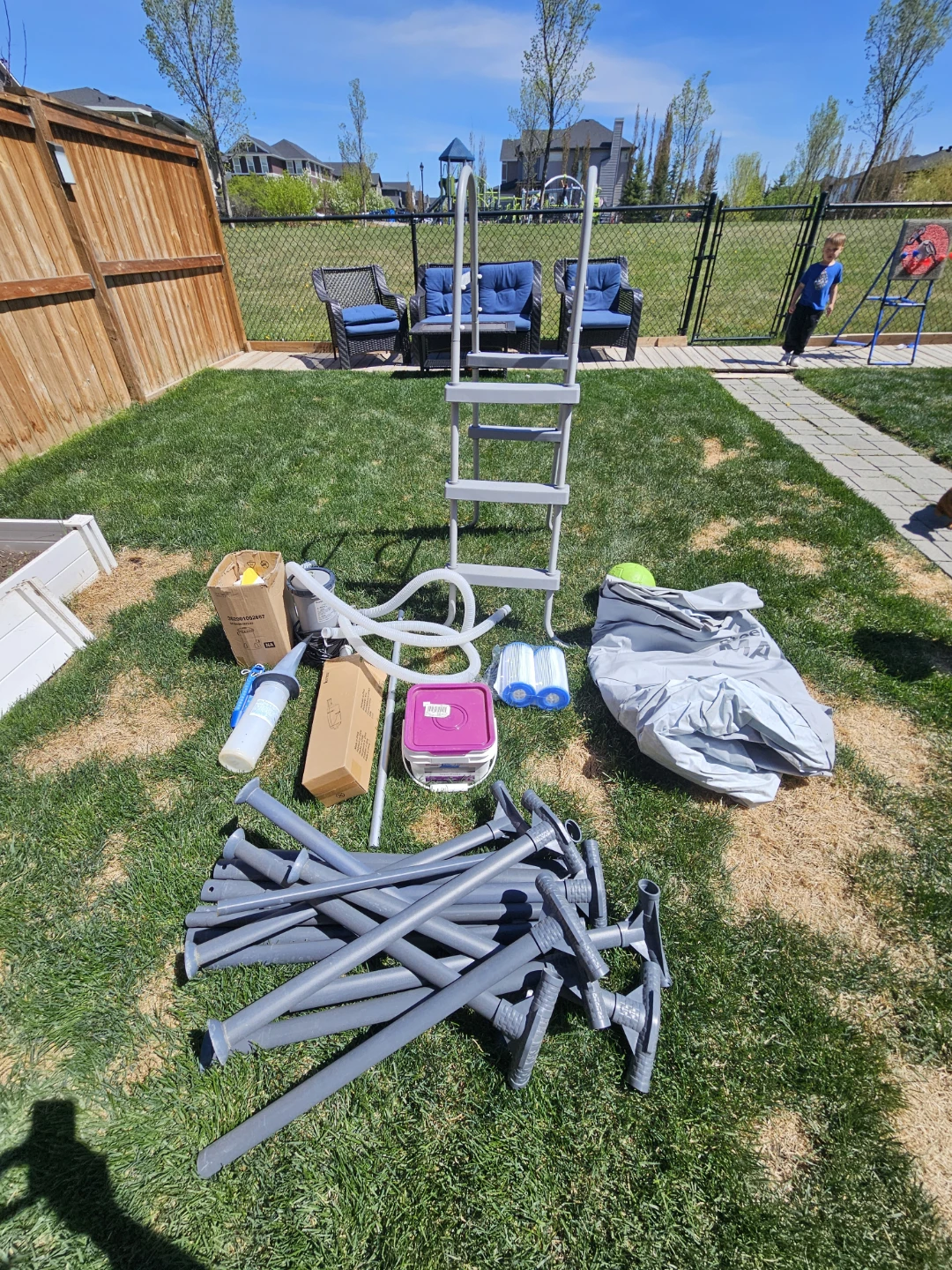 Above Ground Swimming Pool with Accessories - photo 2