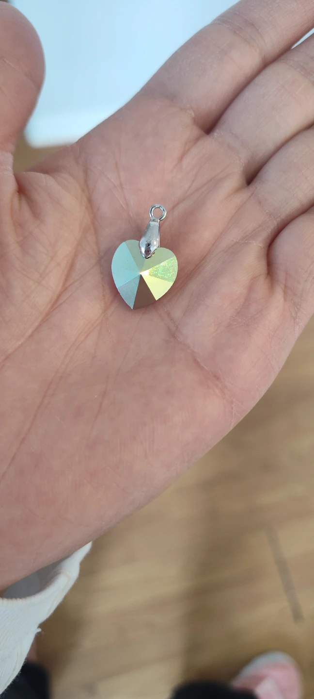 Heart Shaped Crystal Pendant Charm - photo 2