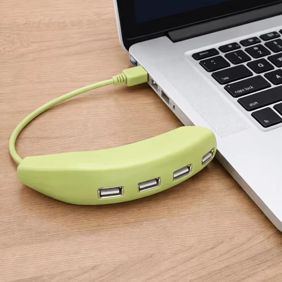 Banana Shaped 4-Port USB Hub - photo 3