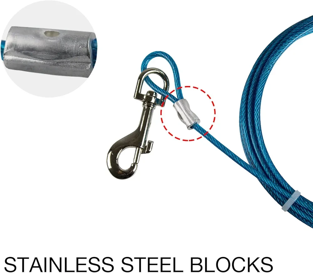 Petphabet Dog Tie-Out Cable - 15 ft - photo 2