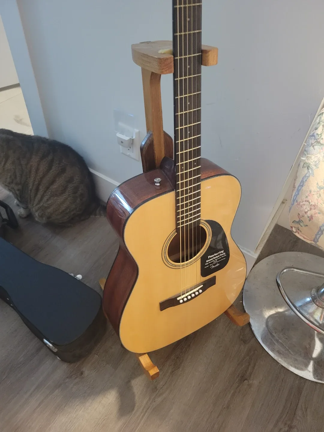 Fender Acoustic Guitar with Case and Accessories - photo 5