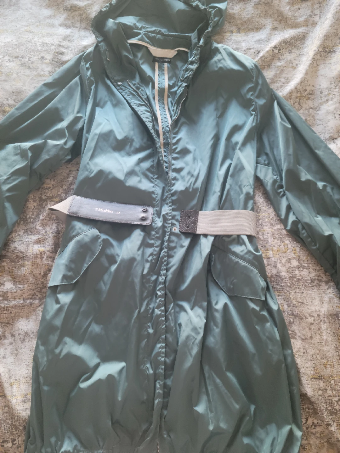 'S MaxMara Hooded Lightweight Jacket Size 42 - photo 3