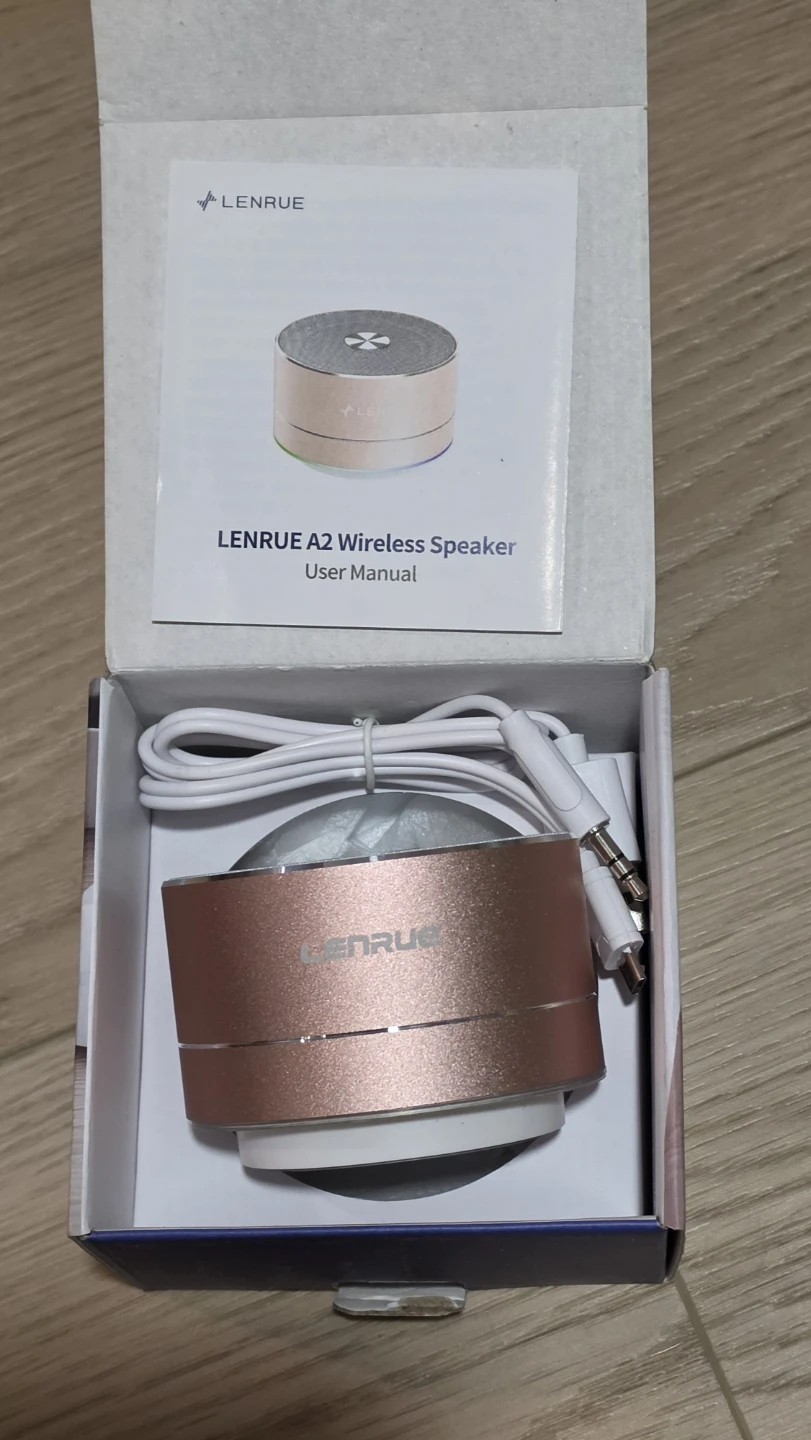 LENRUE A2 Wireless Metal Speaker - Rose Gold - photo 2