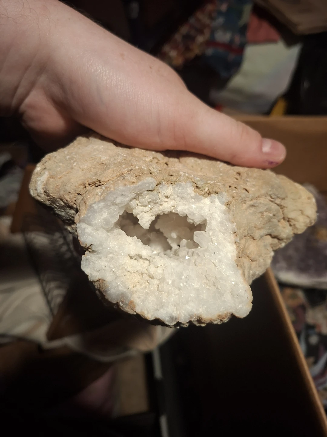 Raw Geode Crystal Specimen