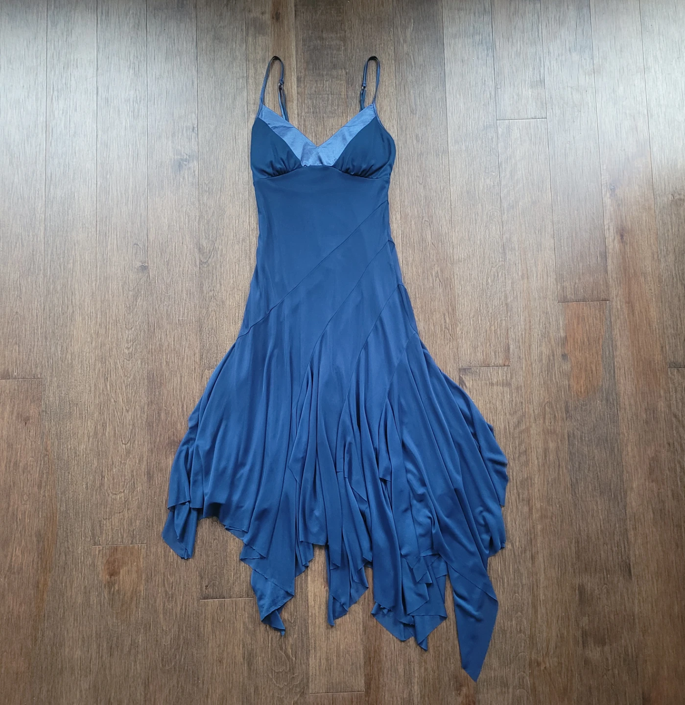 Le Chateau Blue Asymmetrical Dress