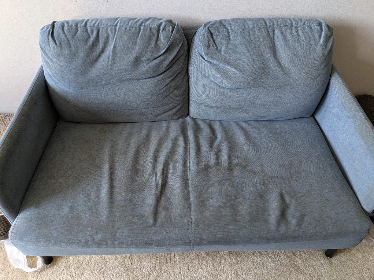 Blue Two-Seater Sofa - photo 2