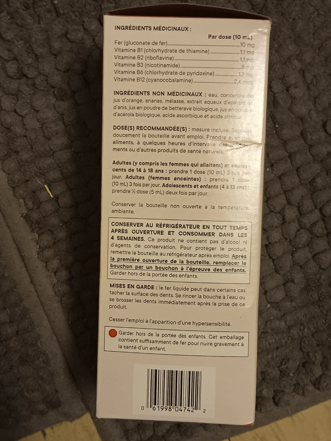 Flora Iron+ with B-Vitamin Complex Liquid Formula 445 mL - photo 5