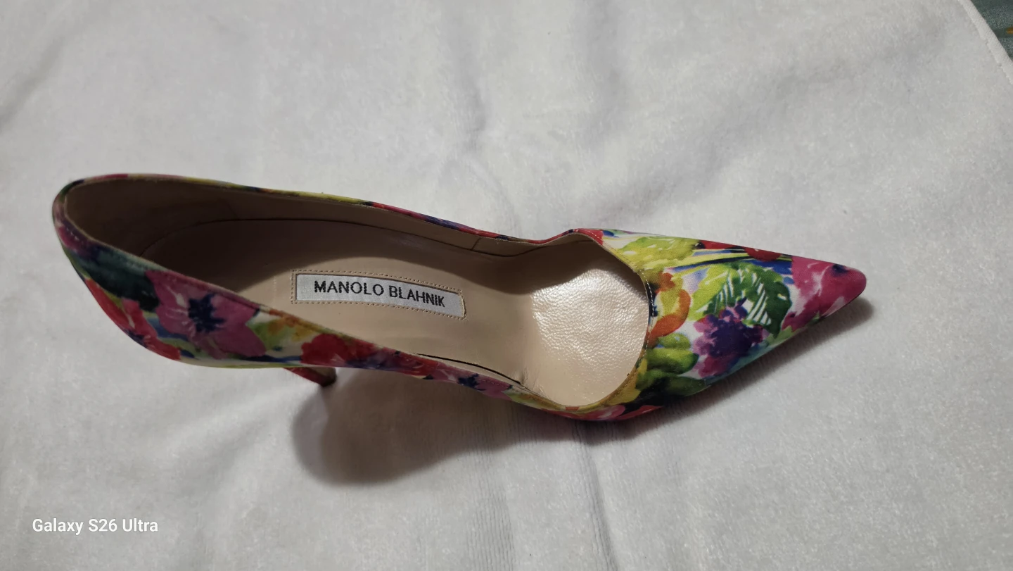 Manolo Blahnik Floral Print Stiletto Heels - photo 5