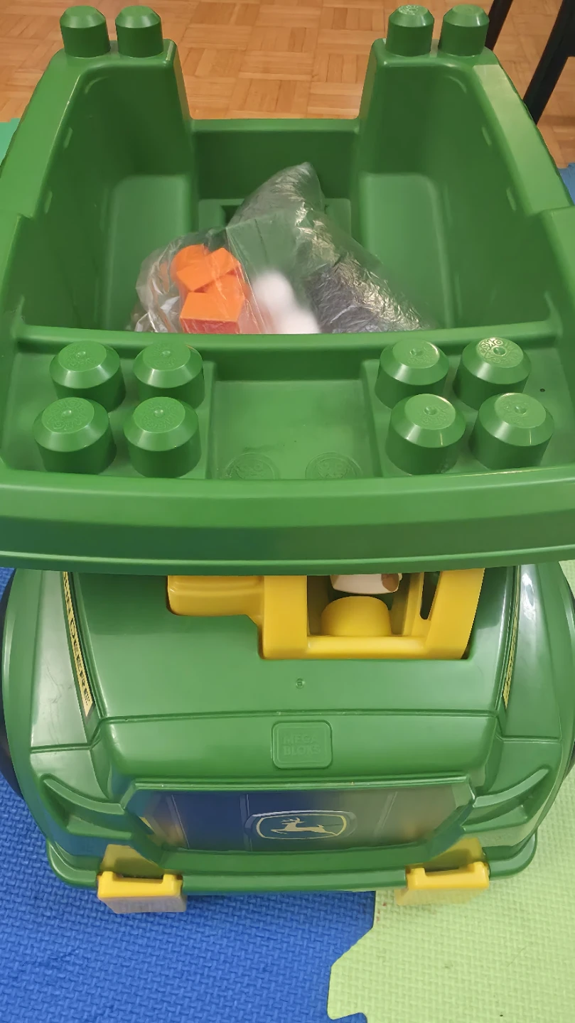 MEGA BLOKS John Deere Toddler Building Blocks Dump Truck Toy - photo 2