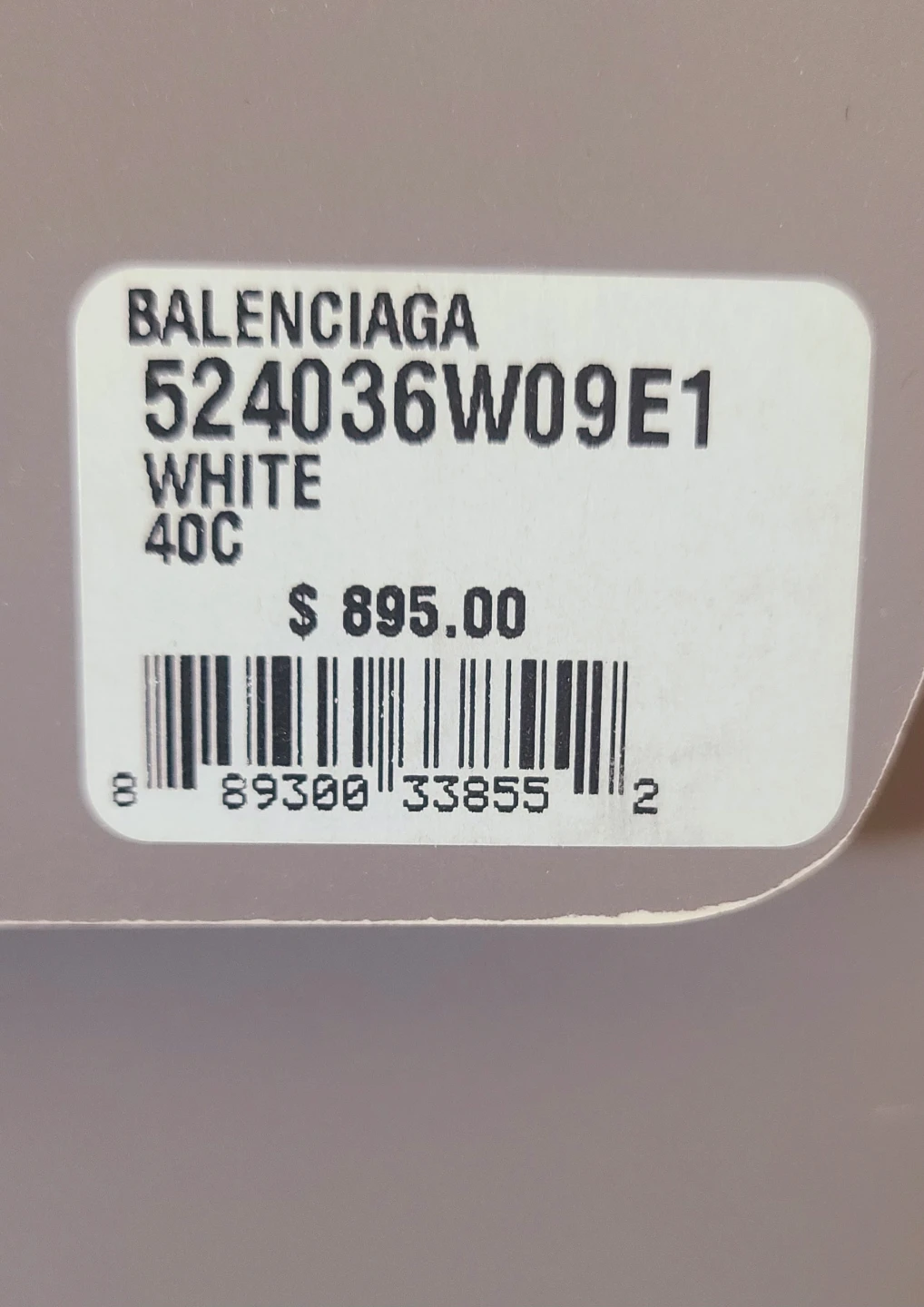 Balenciaga Triple S Sneakers Size 40 White - photo 3