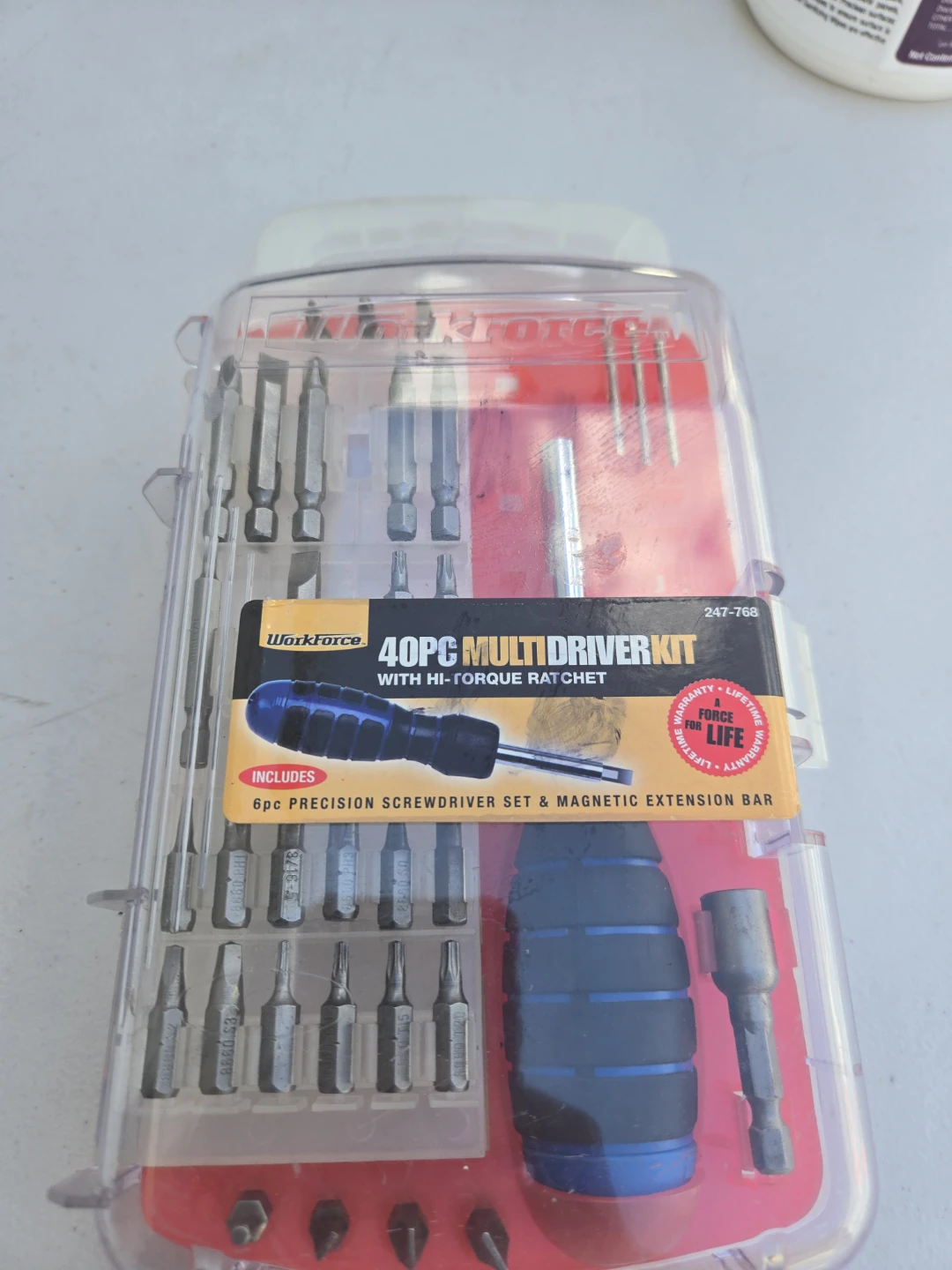 WorkForce 40pc Multi-Driver Kit with Hi-Torque Ratchet - photo 2