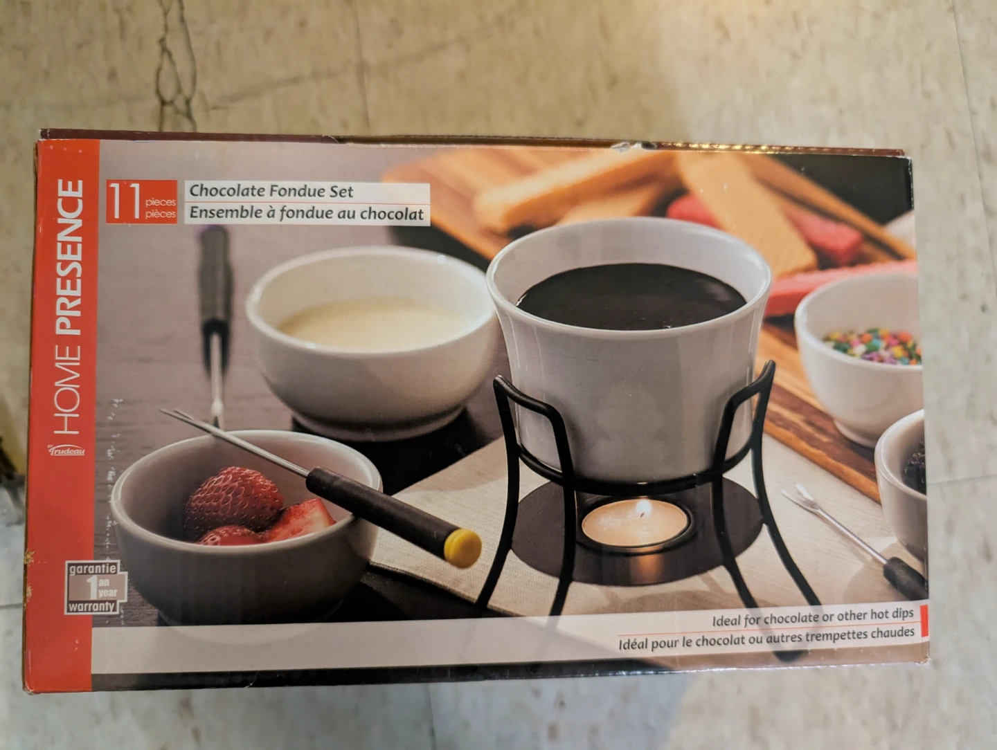 Trudeau 11-Piece Chocolate Fondue Set