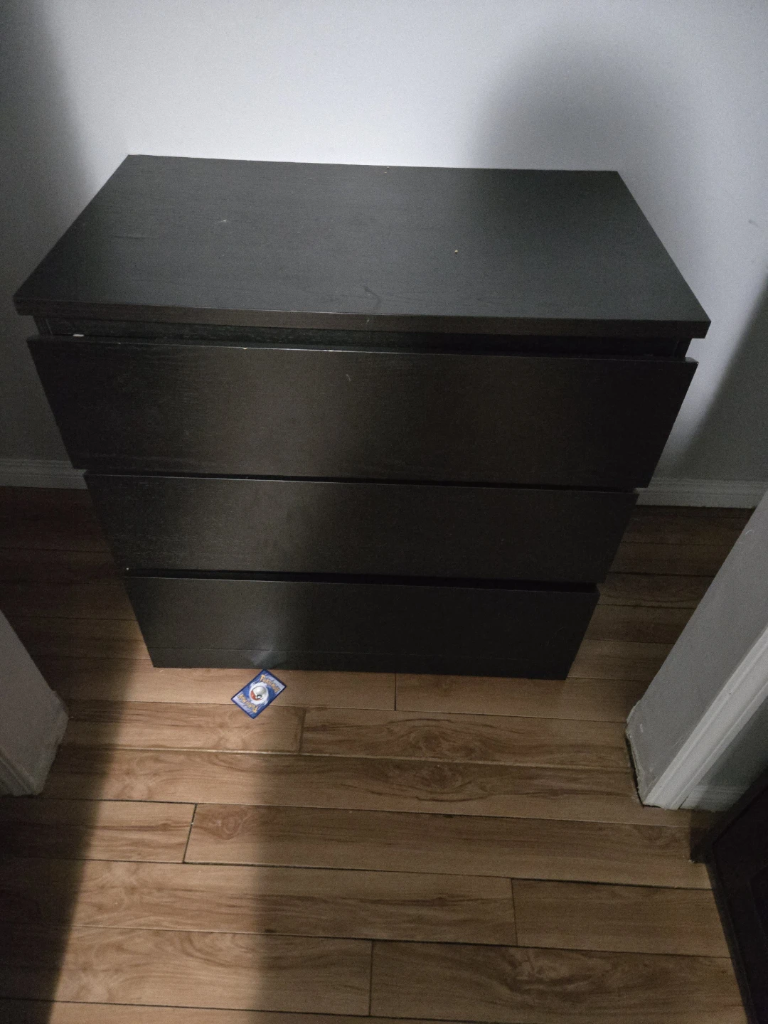Ikea Dark Brown 3-Drawer Dresser - photo 2