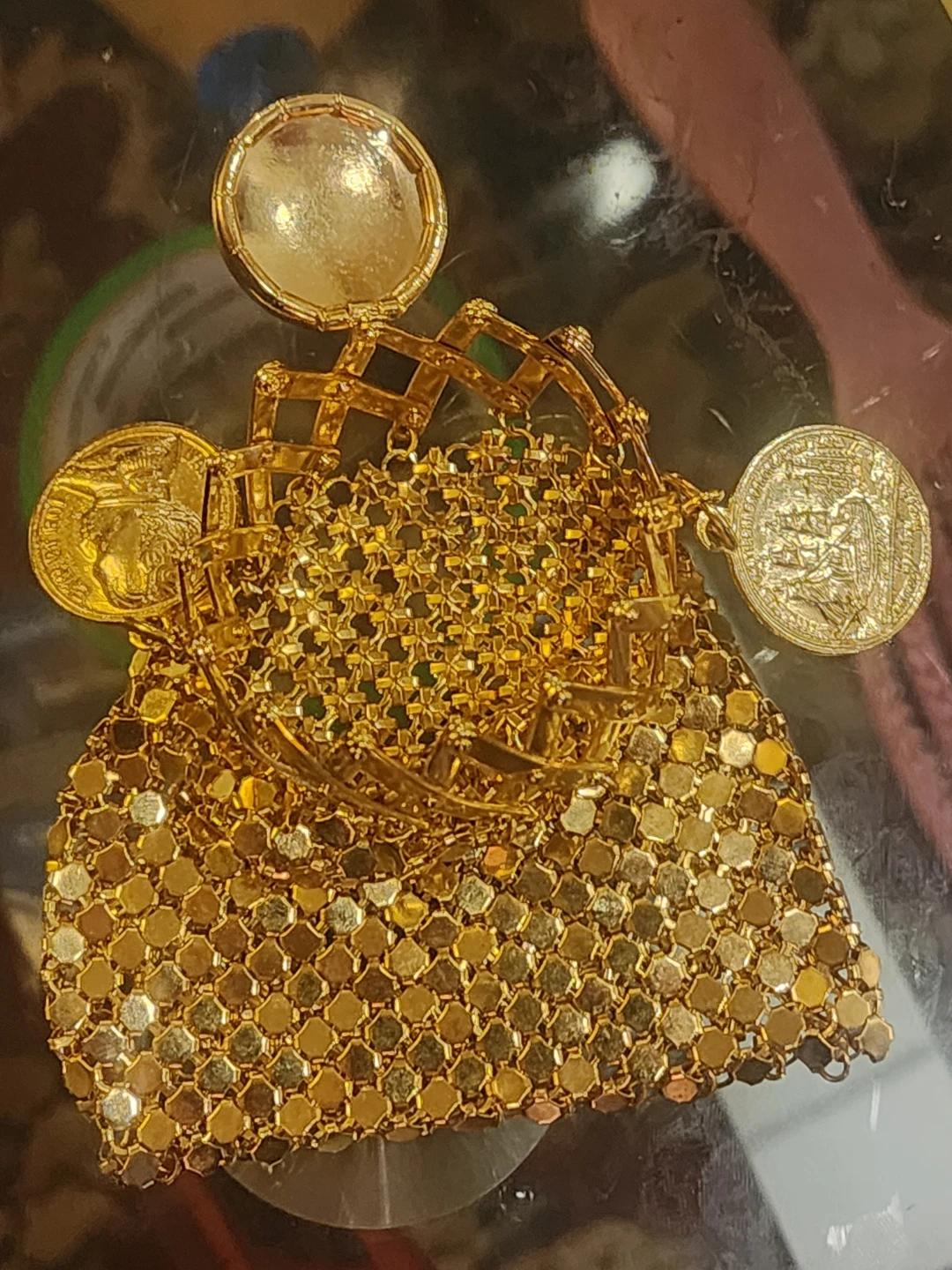 Vintage Gold Mesh "Beggar's" Coin Purses (Set of 2) - photo 4