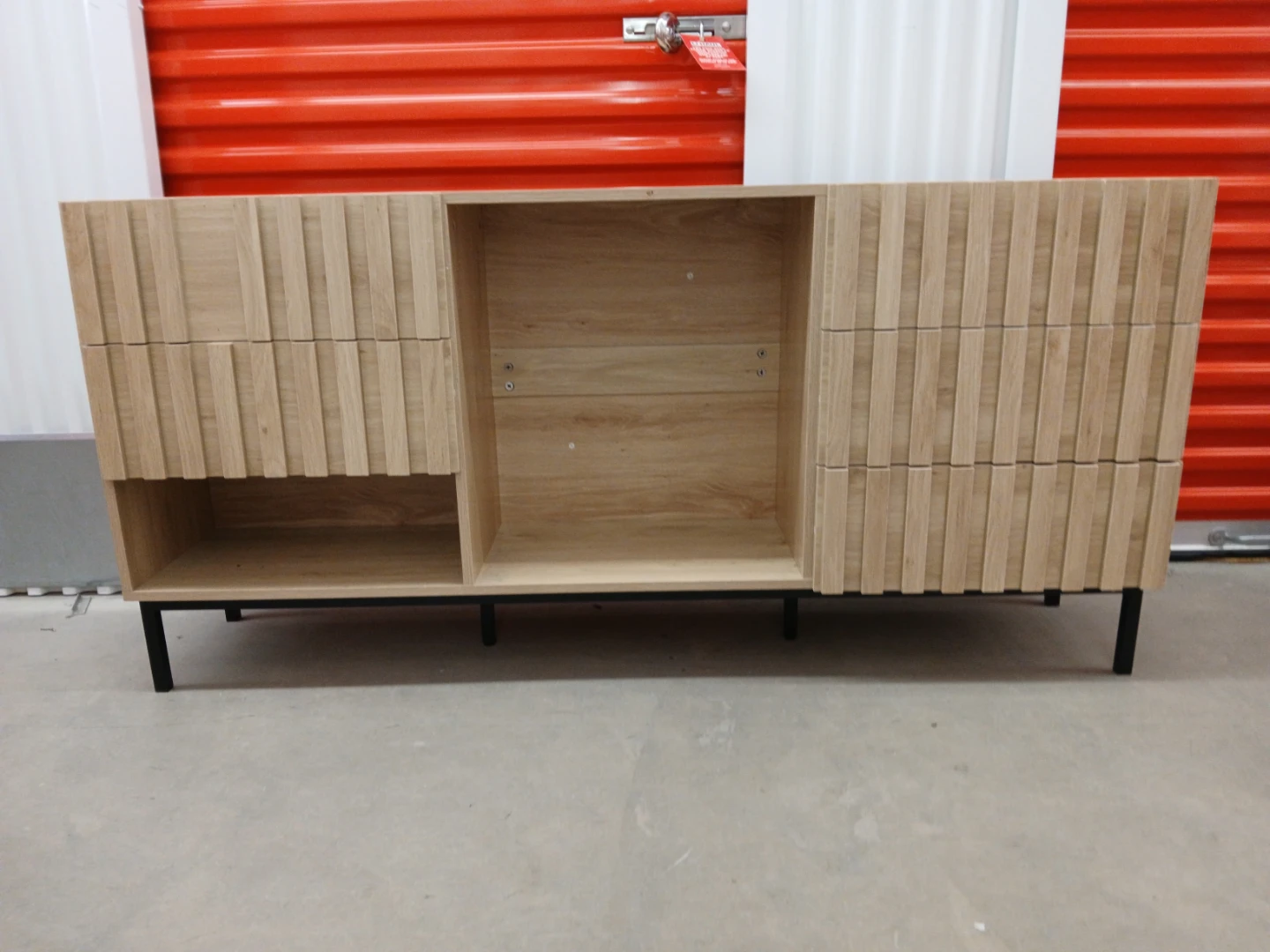 Wooden Dresser with Fluted Drawer Fronts - photo 5