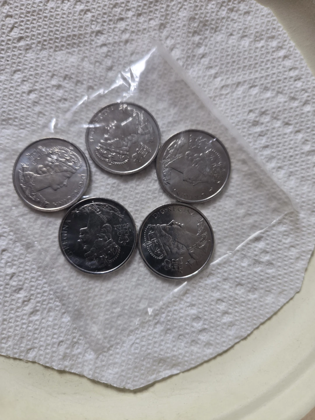 2002 Canada 5-50 cent coins, Queen's 50th. - photo 5