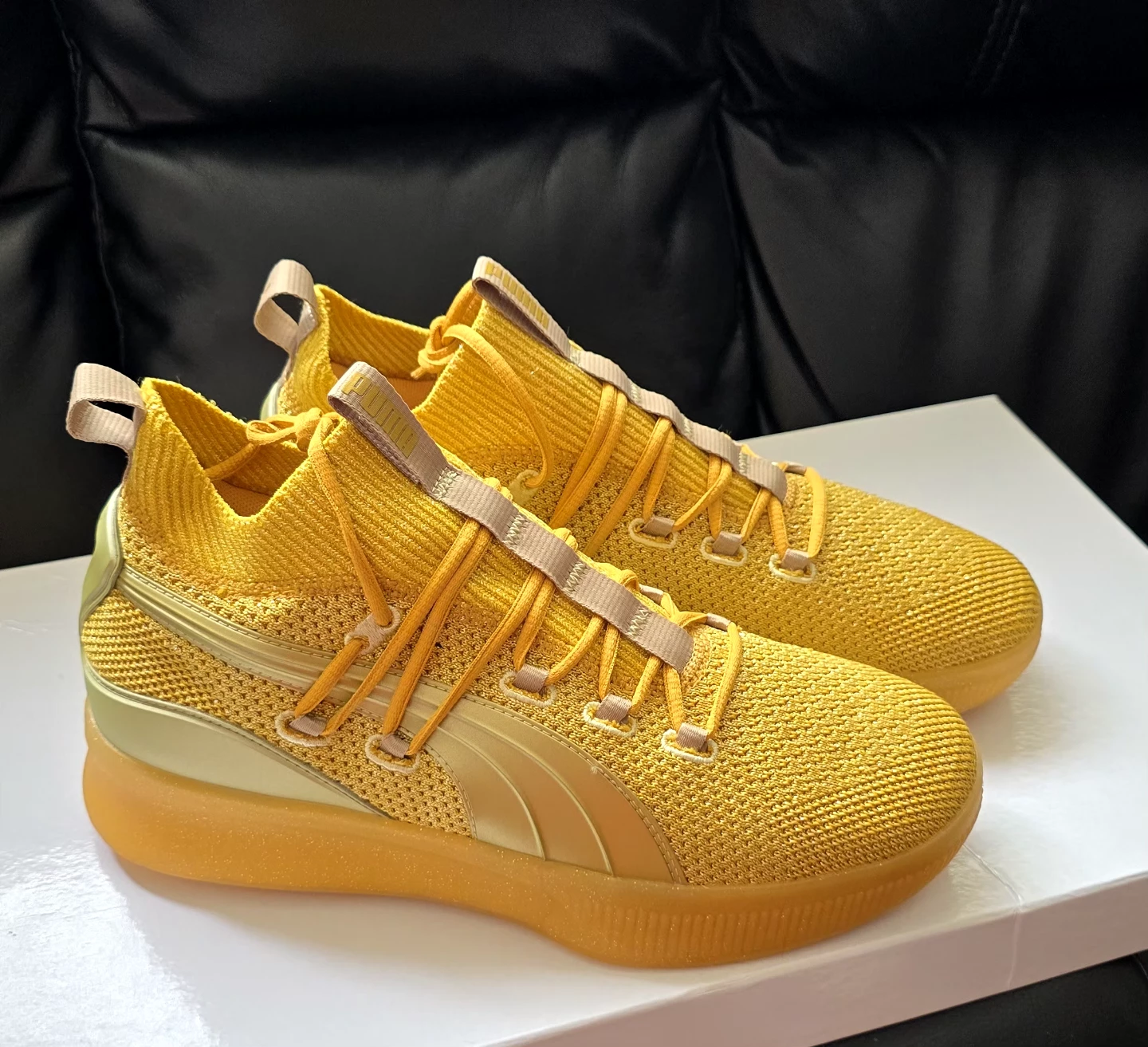 Brand new Puma Clyde Glitter Gold for sale