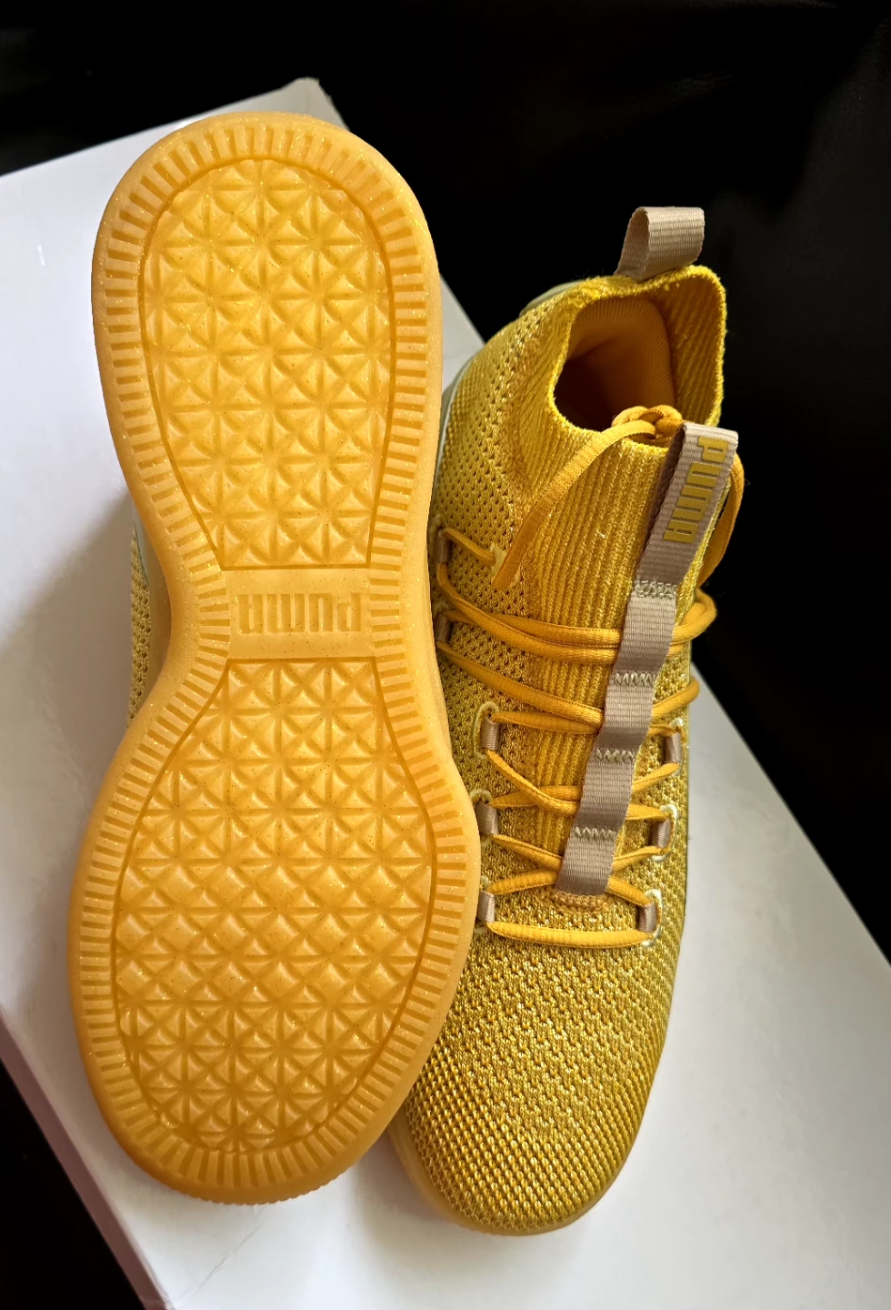 Brand new Puma Clyde Glitter Gold for sale - photo 4
