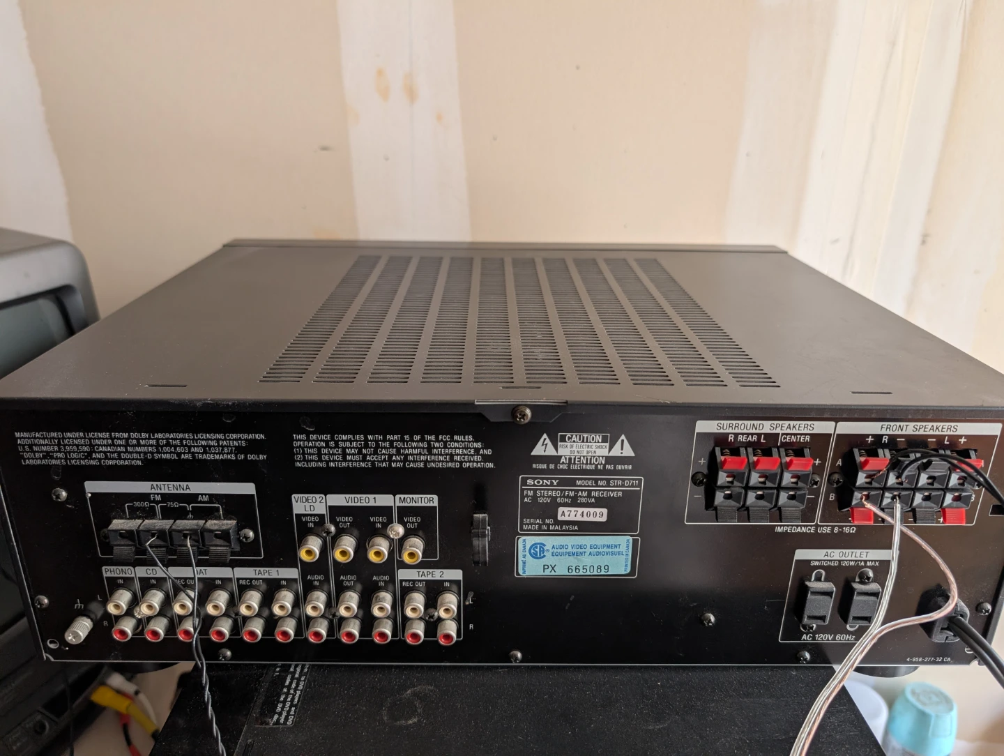 Sony STR-D711 FM Stereo/AM Receiver - photo 3