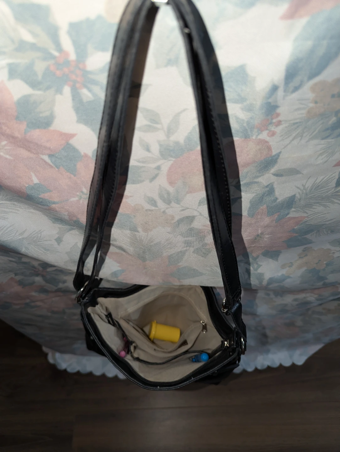 Jessica Black Leatherette Crossbody Bag - photo 2