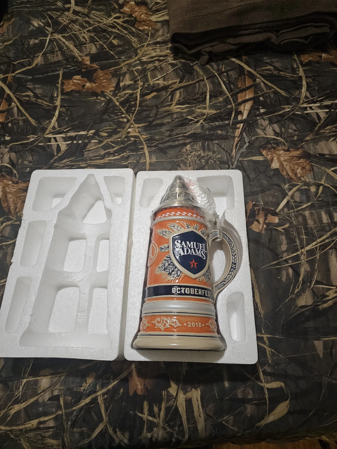 Samuel Adam's beer stien.