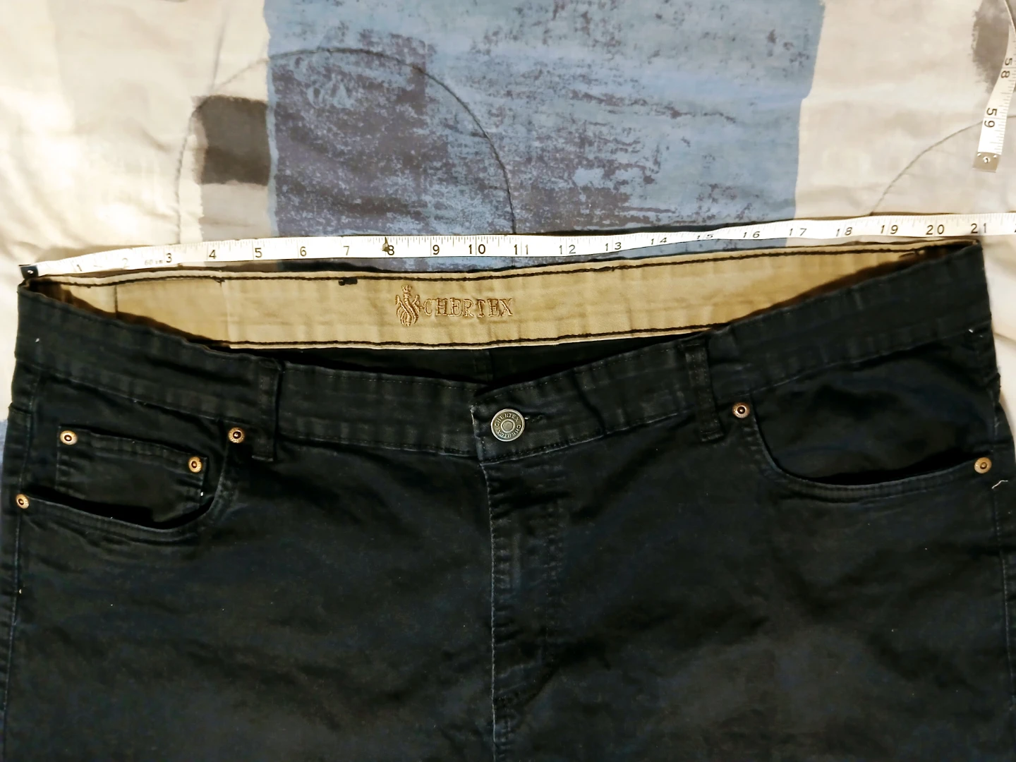 Men XXL 42x28 Chertex Black Jeans - photo 3