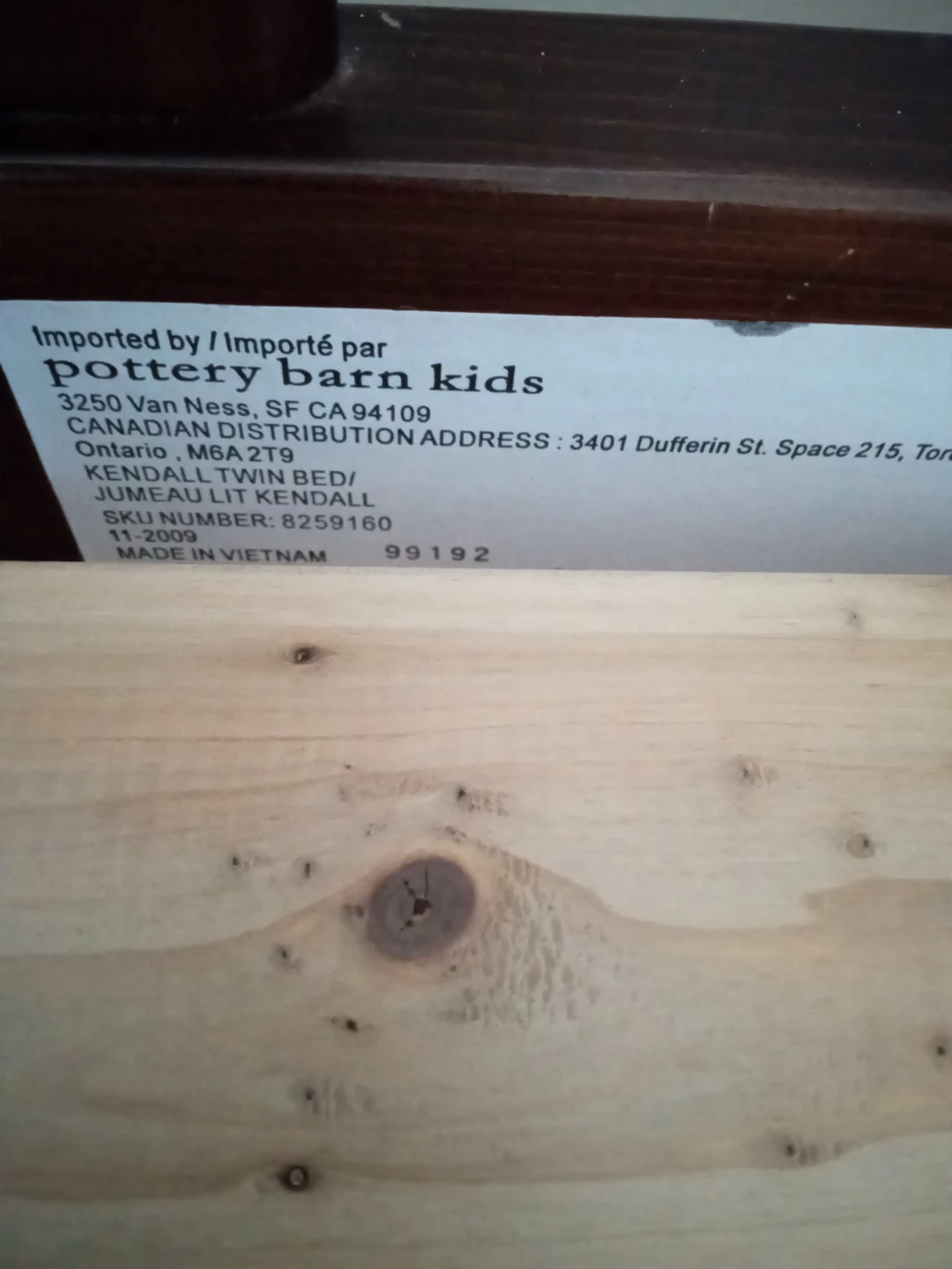 Pottery Barn Kids Kendall Twin Bed Frame - photo 3