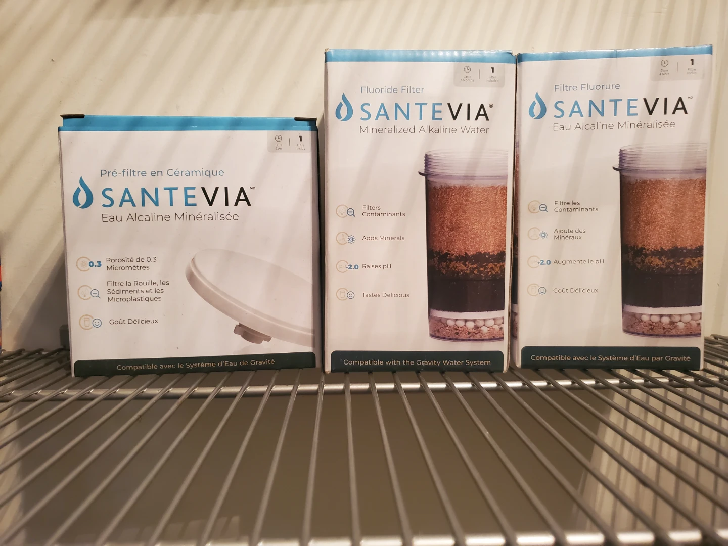 SANTEVIA Mineralized Alkaline Water filters