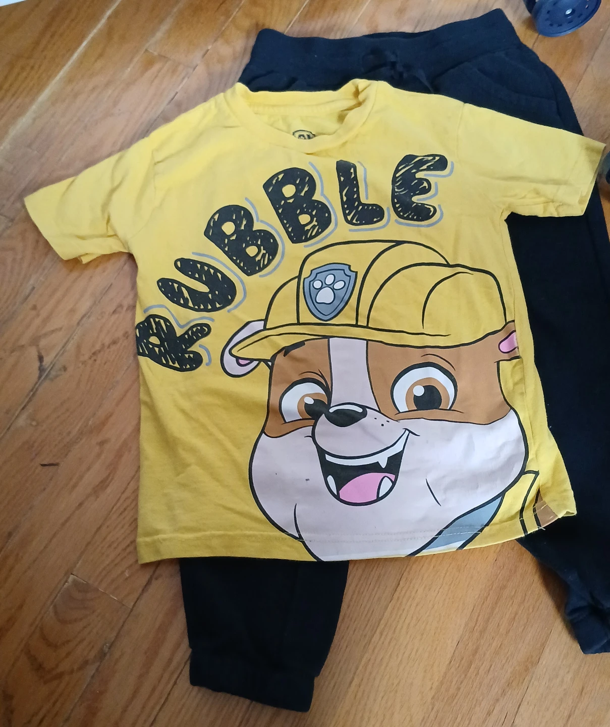 Paw Patrol Rubble T-Shirt and Pants Set - photo 2