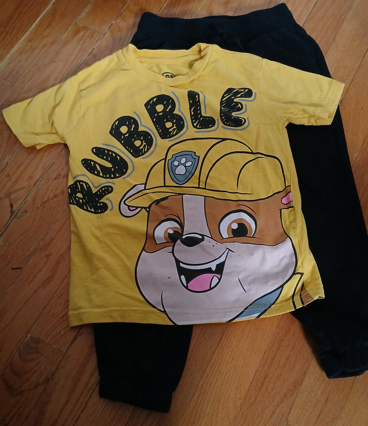 Paw Patrol Rubble T-Shirt and Pants Set - photo 3