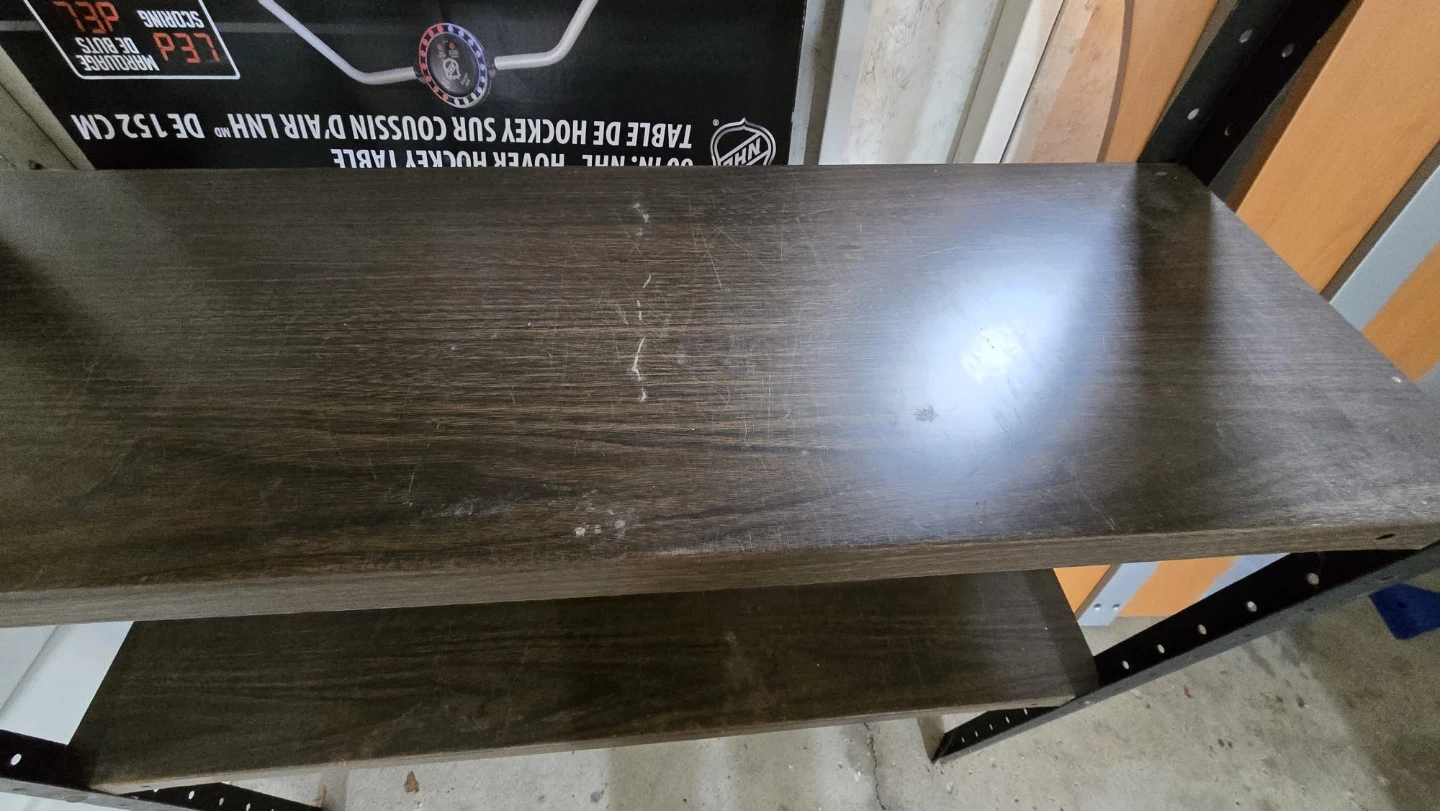 5-Shelf Metal and Wood Storage - photo 4