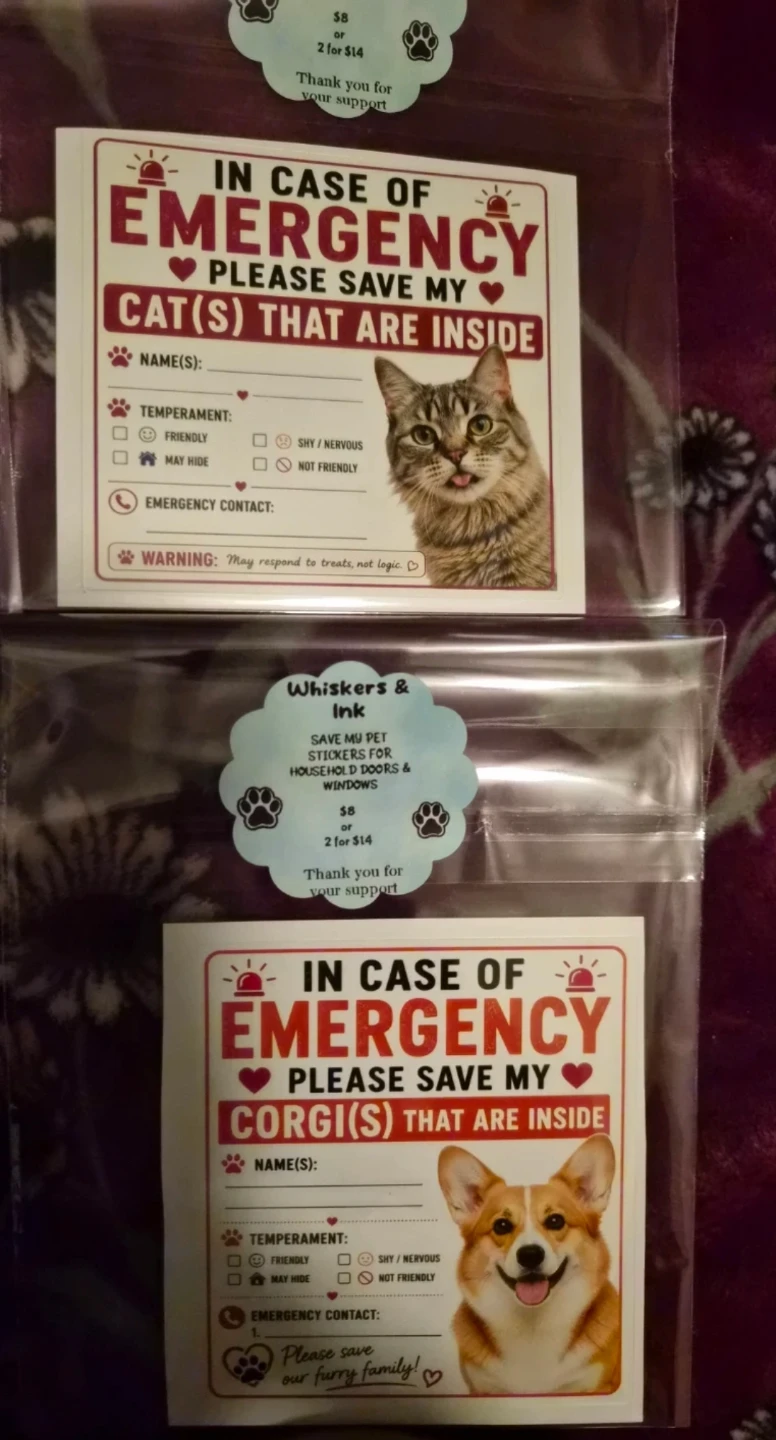 Unique/Customized- Save My Pet Stickers - photo 4