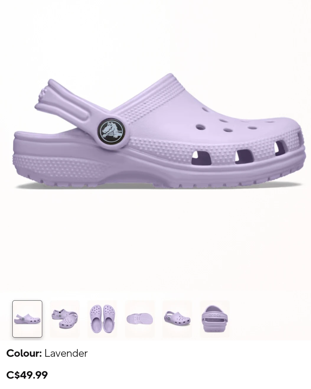 NWT size 1 Kids Girls Lavender Crocs - photo 4