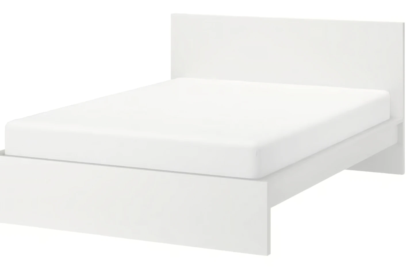 Ikea white bed