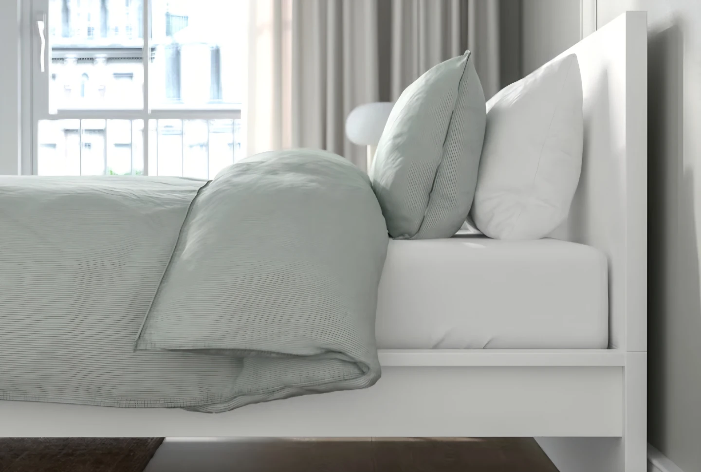 Ikea white bed - photo 3
