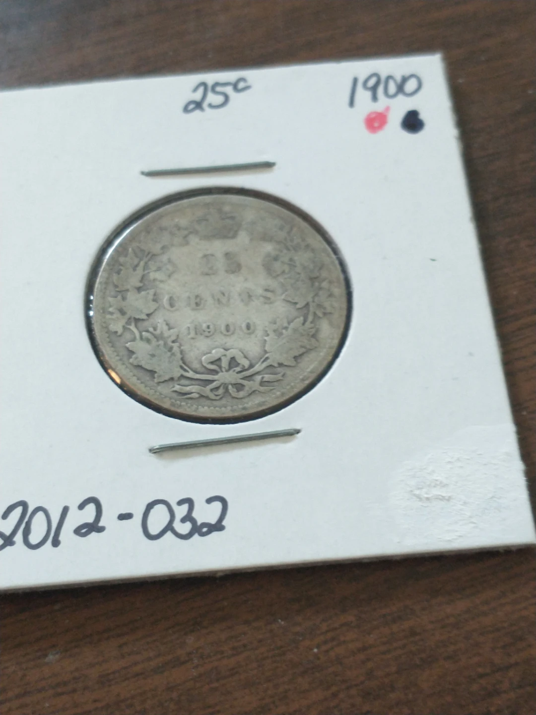 1900 Canada silver Victoria quarter - photo 3