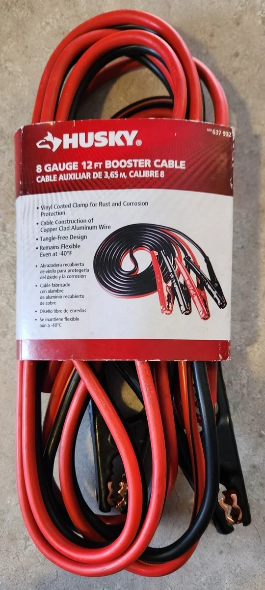 Husky 8 Gauge 12 ft Booster Cable for car
