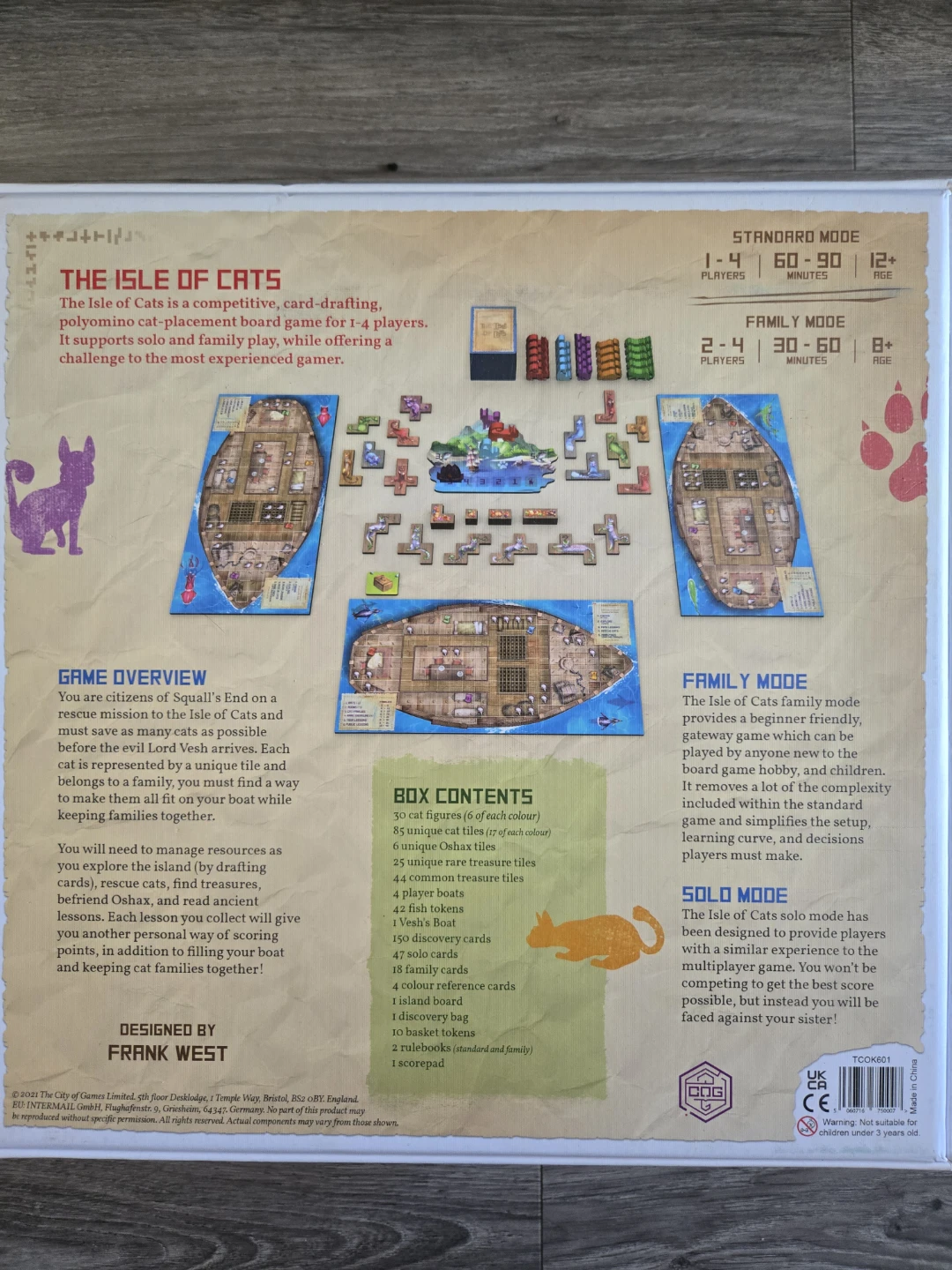 The Isle Of Cats Boardgame, Never Played!! - photo 3