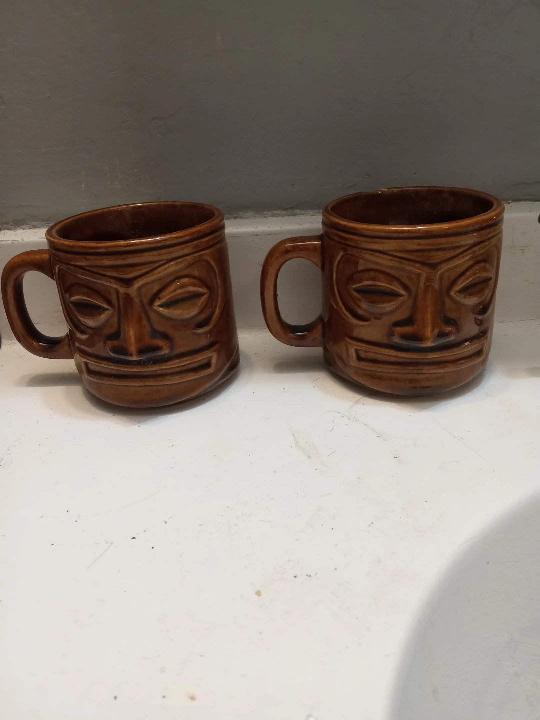 Tiki Mugs - Set of 2