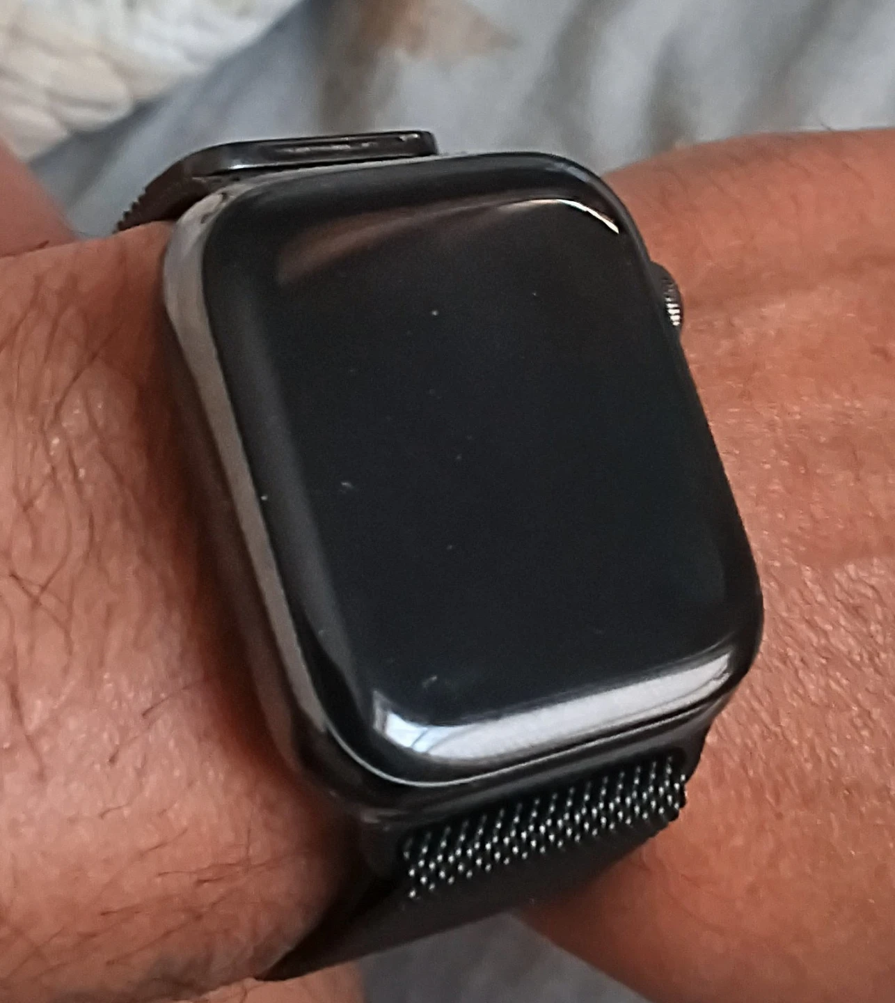 Apple Watch Stainless Steel Case with Milanese Loop