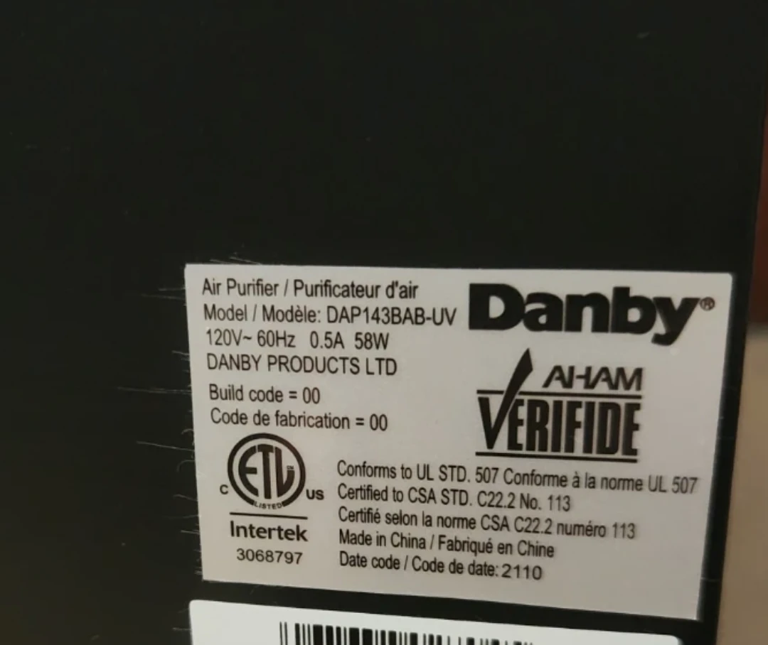 Danby Air Purifier DAP143BAB-UV - photo 3