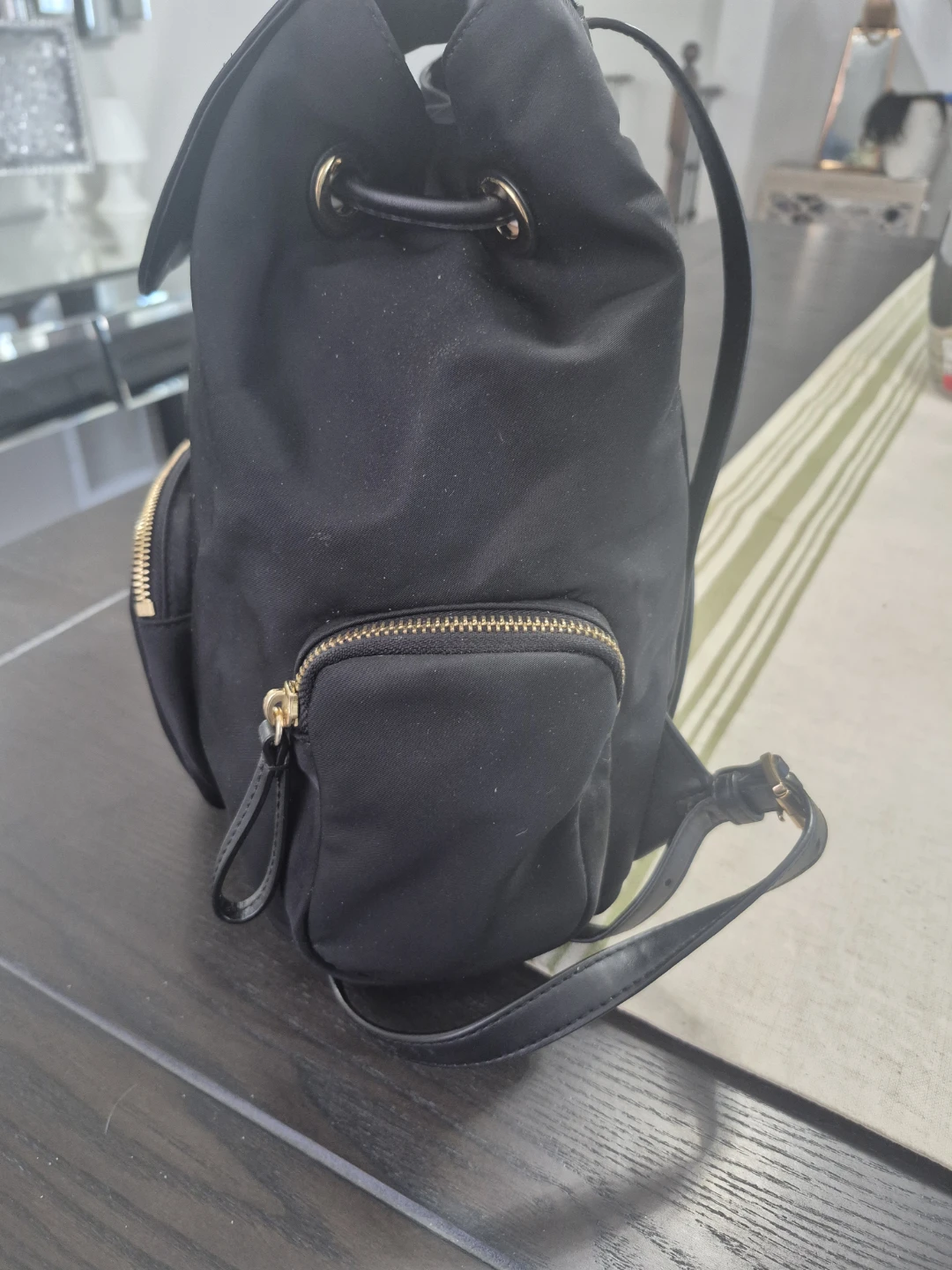 Michael Kors Black Nylon Backpack with Gold Hardware - photo 5