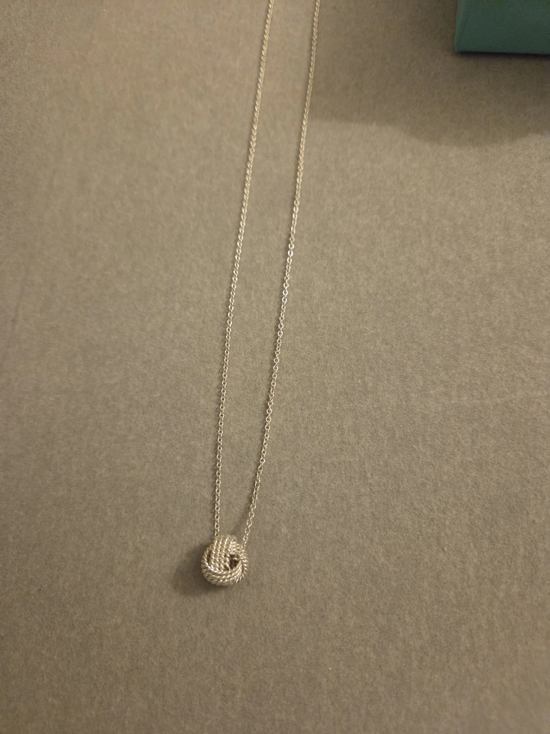 Tiffany & Co. Sterling Silver Twist Knot Pendant Necklace - photo 2