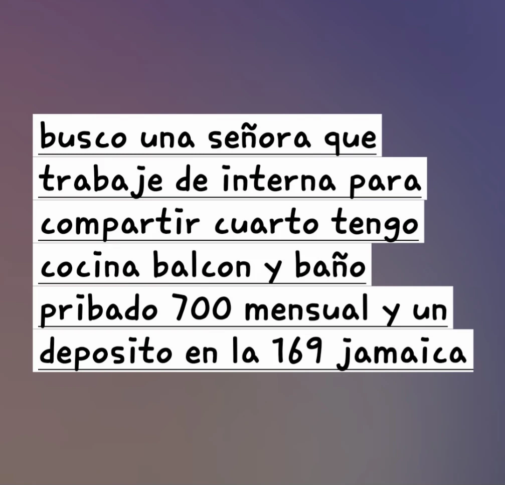 Se busca compañera de cuarto