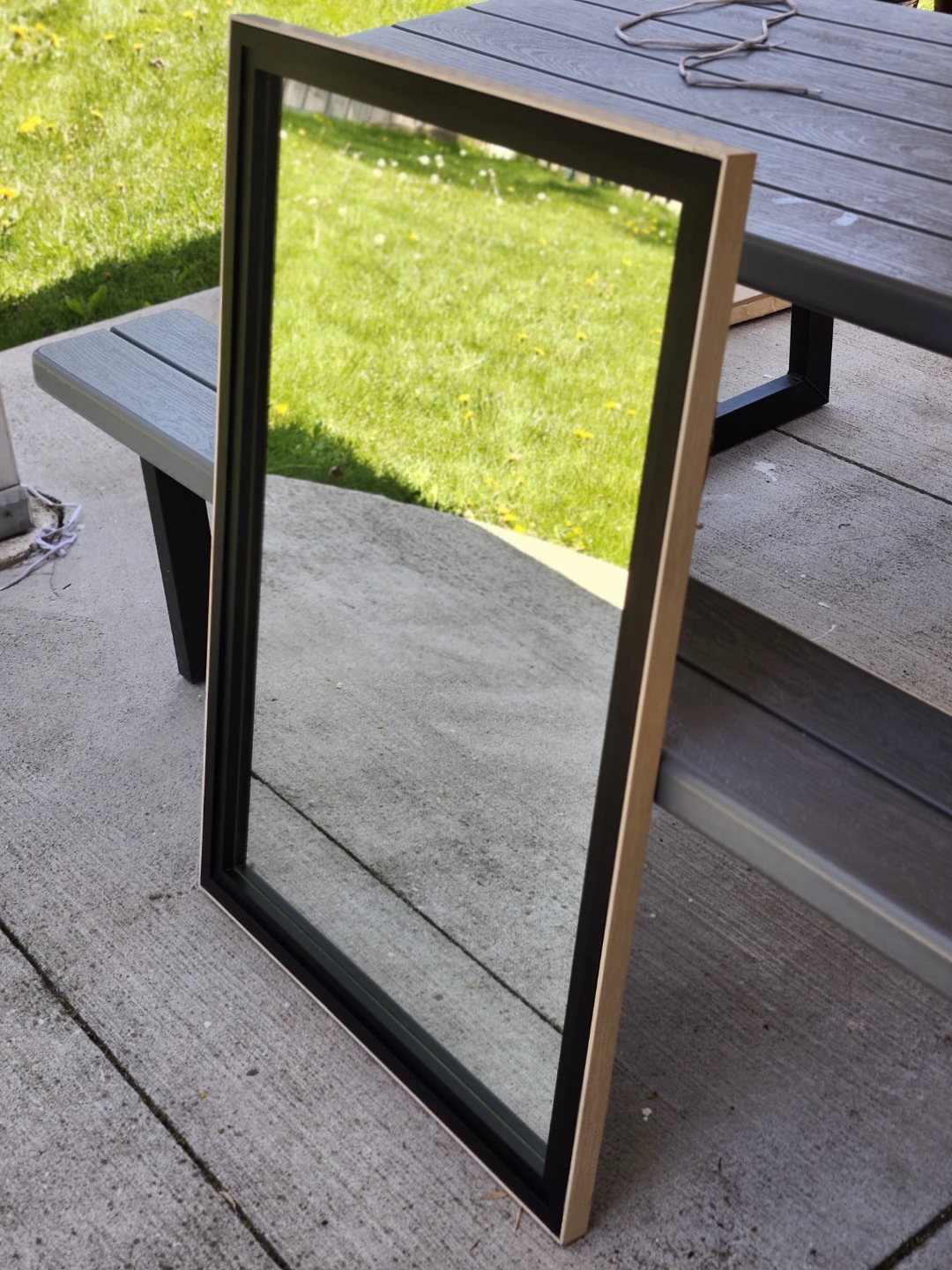 Black brown Framed Mirror