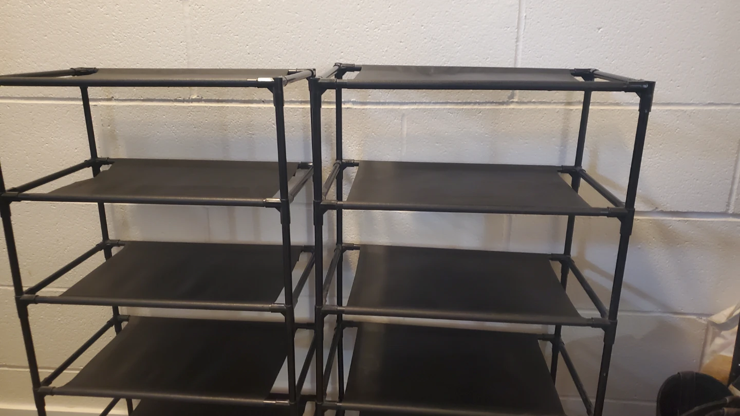 Two 4-Tier Shoe Rack Shelf Organizers