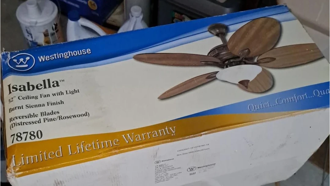 Westinghouse Isabella 52" Ceiling Fan with Light